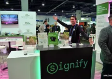 Ted Fitzgerald was excited to talk to growers about the benefits of Signify's lights. 